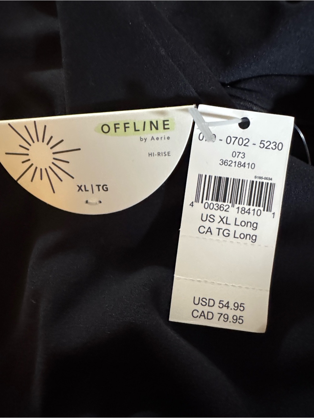 OFFLINE by Aerie High-Rise Leggings in Black (XL)